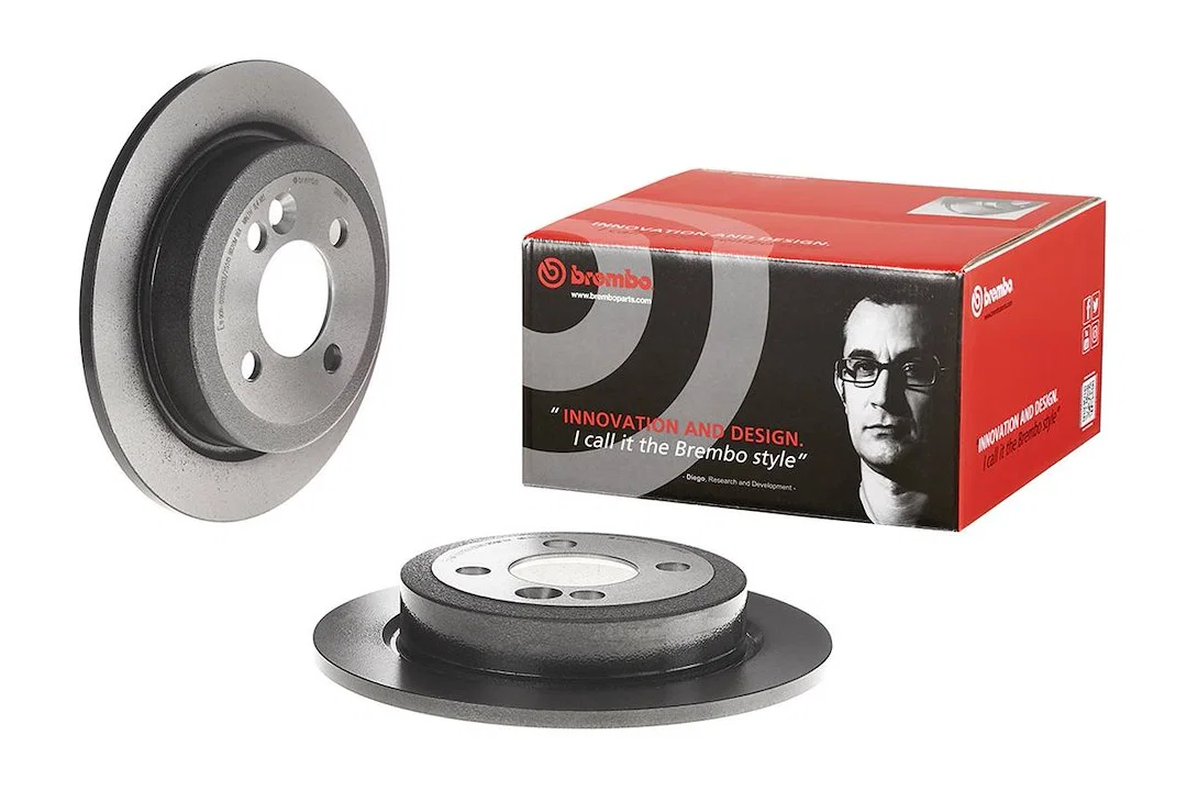 08916321C02 – BREMBO Brake Rotor, Solid One Piece Design Wheel Bolt Pattern 4 x 100 Millimeter 259 Millimeter Diamete...